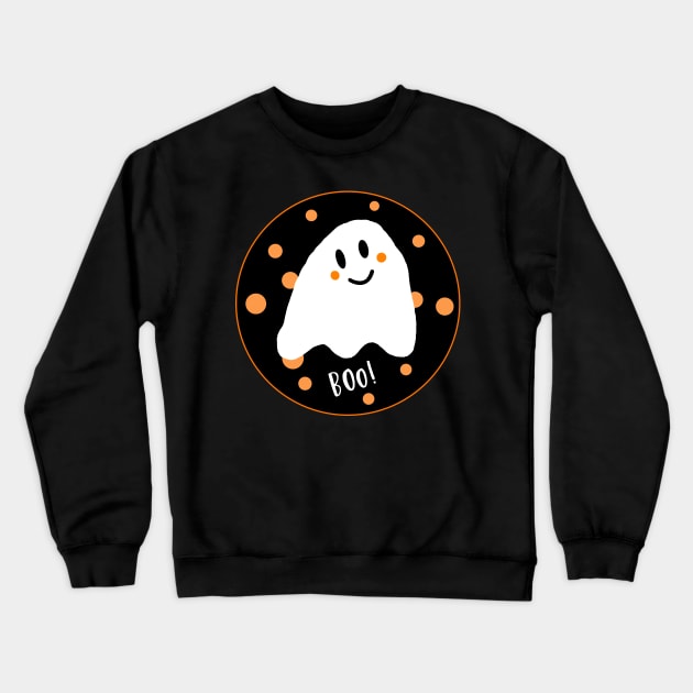 Boo! Halloween Costume Crewneck Sweatshirt by Anke Wonder 